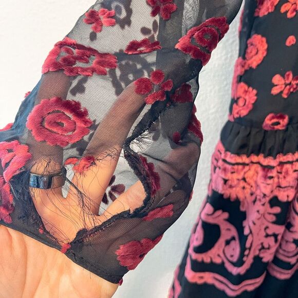 Ramy Brook Clarice Velvet Mini Dress Size XS NWT DAMAGED - Picture 7 of 13